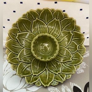 BOULEVARD Stoneware Leaves Serving Tray